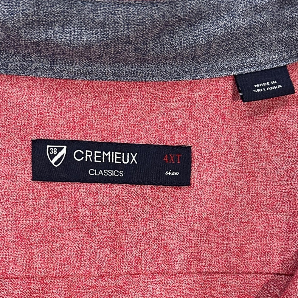 Daniel Cremieux Red Casual Button Down Shirt 4xt - Picture 3 of 3